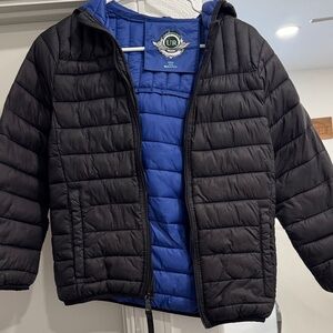 Urban Republic Black and Blue Kids Puffer Jacket